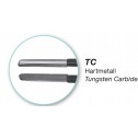 T/C (Tungsten Carbide) Bayonet-Shaped Bipolar Forcep , 19 cm